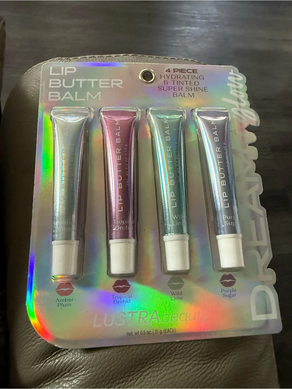 Lip Butter Balm 4 piece hydrating & tinted super shine balm